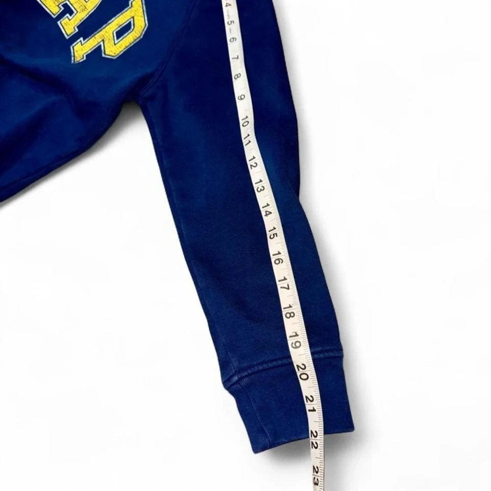 GAP KIDS NAVY W/YELLOW LOGO SWEATSHIRT MEDIUM 8-10 UNISEX‎